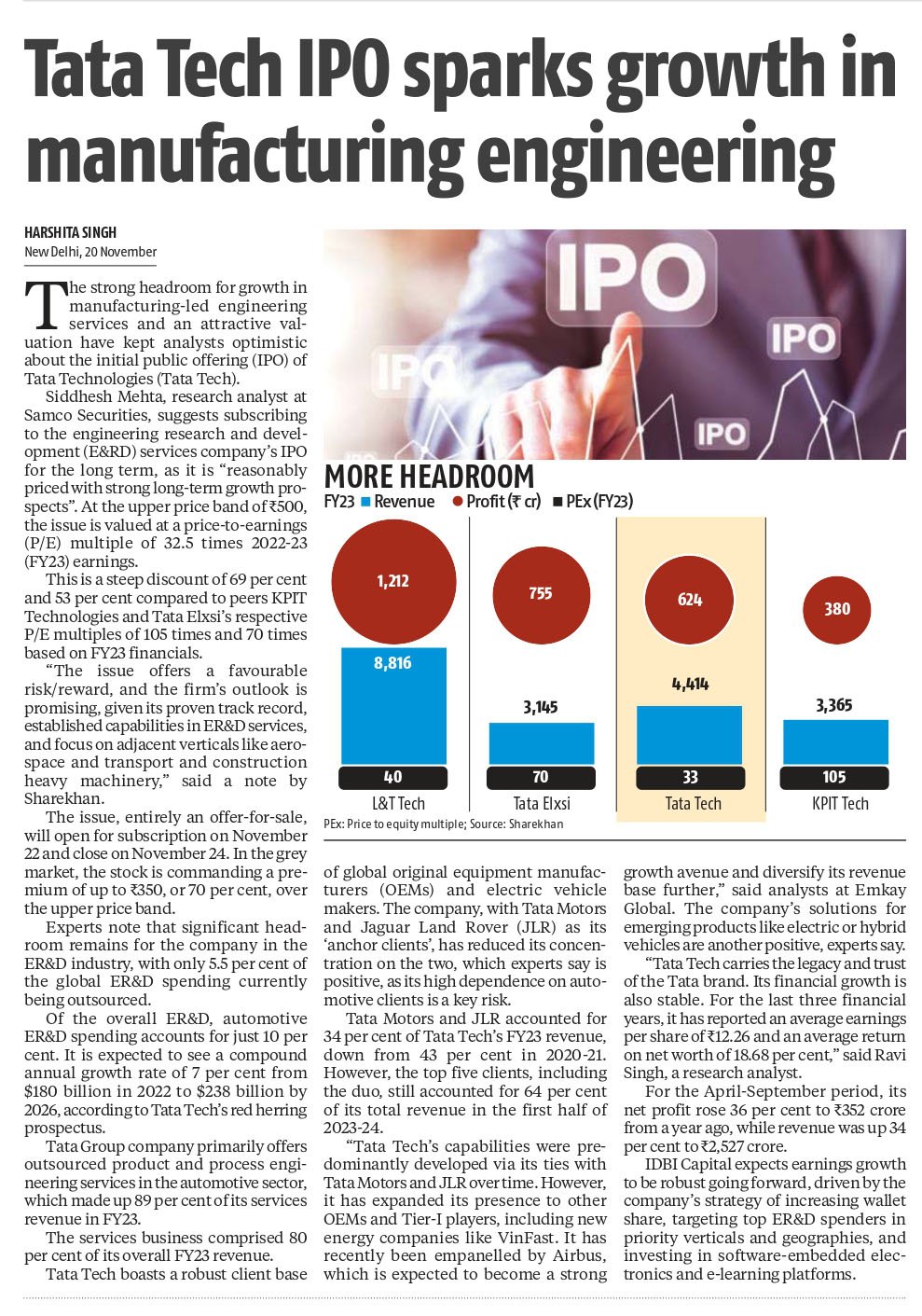 Tata Tech IPO sparks growth in manufacturing engineering